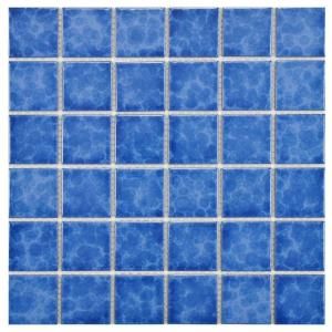 Merola Tile Watersplash Quad Catalan 11 7/8 in. x 11 7/8 in. x 6 mm Porcelain Mosaic Floor and Wall Tile FYFW2SCT