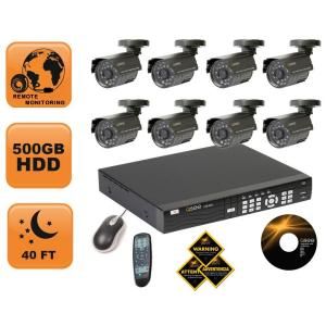 Q SEE 8 Channel Security Surveillance System with Eight 400 TVL Cameras and a 500GB Hard Drive DISCONTINUED QS408 811 5