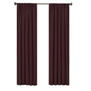 Eclipse Kendall Blackout Aubergine Curtain Panel, 84 in. Length 10536042X084AU
