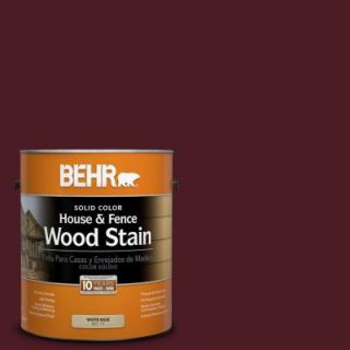 BEHR 1 gal. #SC 106 Bordeaux Solid Color House and Fence Wood Stain 03001