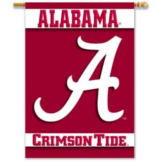 BSI Products NCAA 28 in. x 40 in. Alabama 2 Sided Banner with Pole Sleeve 96502