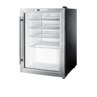 Summit Appliance 2.5 cu. ft. Mini Refrigerator in Black with Glass Door SCR312L