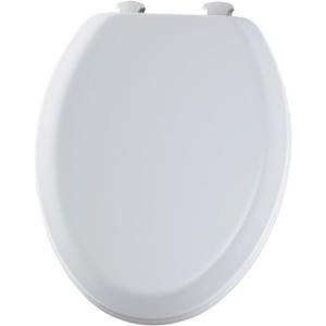 BEMIS Lift Off Elongated Closed Front Toilet Seat in White 1520EC 000