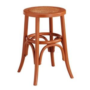 Home Decorators Collection 15.25 in. W Hamilton Nutmeg Bentwood Low Stool 0561200930