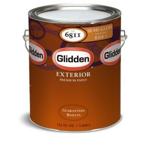 Glidden Premium 1 gal. Semigloss Latex Exterior Paint GL6811 01