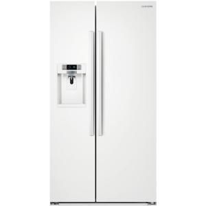 Samsung 22.3 cu. ft. Side by Side Refrigerator in White, Counter Depth RS22HDHPNWW