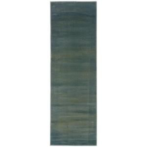 Home Decorators Collection Artisan Chromo Blue and Green 2 ft. 6 in. x 7 ft. 9 in. Runner 268764