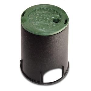 NDS 6 in. Plastic Round ICV Box with Overlapping Cover 107BC