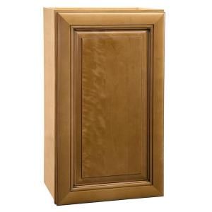 Home Decorators Collection Assembled 21x30x12 in. Wall Single Door Cabinet in Lewiston Toffee Glaze W2130R LTG
