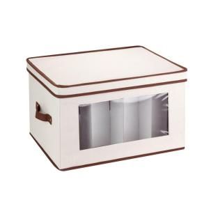 Honey Can Do Natural Canvas Large Window Storage Chest SFT 02067
