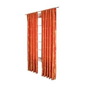 Home Decorators Collection Cirque Orange Rod Pocket Curtain CIRORA84RPP