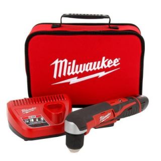 Milwaukee M12 12 Volt Lithium Ion 3/8 in. Cordless Right Angle Drill 2415 21