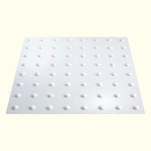 Fasade Dome 2 ft. x 2 ft. Gloss White Lay in Ceiling Tile L63 00