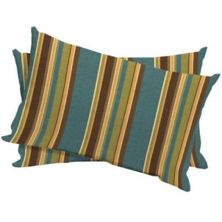 Arden Lakeside Stripe Outdoor Lumbar Pillow (2 Pack) JA27120B 9D2