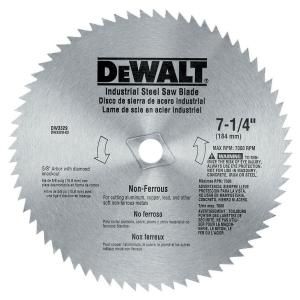 DEWALT 7 1/4 in. 68T Steel Non Ferrous Steel Saw Blade DW3329