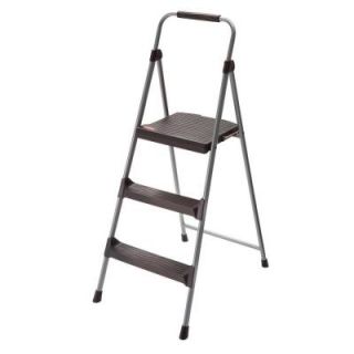 Rubbermaid Steel 3 Step Lightweight Step Stool 225 lbs. Load Capacity DISCONTINUED RM LWS3
