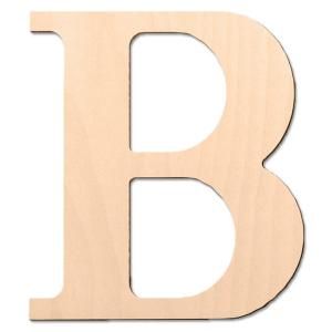 Design Craft MIllworks 8 in. MDF Classic Wood Letter (B) 47361