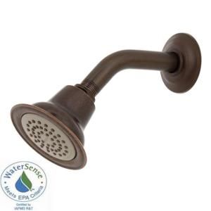 MOEN Eco Performance Single Function 1 Spray Showerhead with Shower Arm and Flange in Oil Rubbed Bronze 6307EPORB