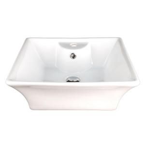 Fontaine Porcelain Vessel Sink in White DISCONTINUED FSA PVS D811