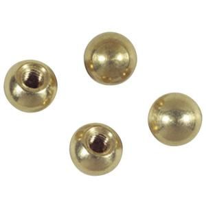 Westinghouse Four 3/8 in. Solid Brass Cap Nuts 7066000