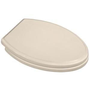 Porcher Elongated Closed Front Toilet Seat with Standard Polished Chrome Hinges in Fawn Beige DISCONTINUED 70020 00.045