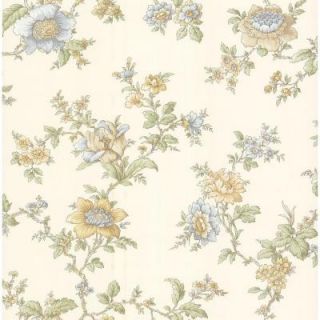 Brewster 56 sq. ft. Jacobean Floral Wallpaper 282 64016