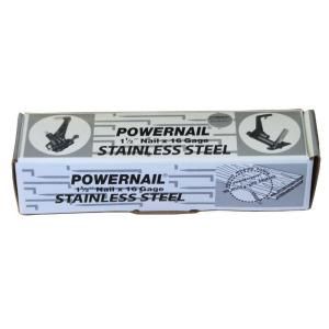 POWERNAIL 1 1/2 in. 16 Gauge Powercleats Stainless Steel Hardwood Flooring Nails 1,000 Count L 150 16SS