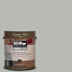 BEHR Premium Plus Ultra Home Decorators Collection 1 gal. #HDC AC 21 Keystone Gray Flat/Matte Interior Paint 175401