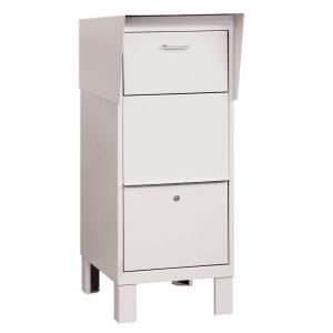 Salsbury Industries 4900 Series Courier Box in White 4975WHT