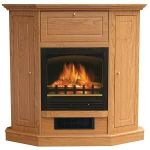 Stay Warm 39 in. Electric Fireplace with Storage in Oak DISCONTINUED FP 38 3D EC