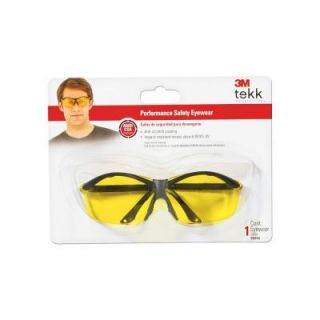 3M Tekk Protection Personal Safety X Factor Yellow Safety Glasses 90966 WV6