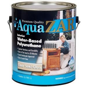 ZAR 345 1 gal. Semi Gloss Aqua Water Based Polyurethane 209096