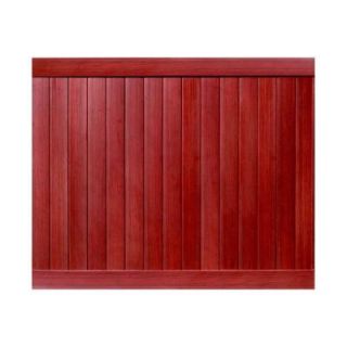Pro Series 6 ft. x 8 ft. Vinyl Anaheim Mahogany Privacy Fence Panel   Unassembled 153575