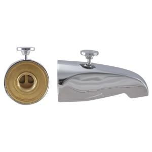 Westbrass 5 1/8 in. Diverter Tub Spout in Chrome 531D 12R