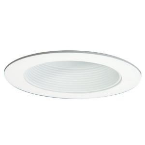 Halo 6 in. White Baffle Trim with Solite Regressed Lens for LED Recessed Lighting 493WBS06