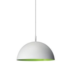 Philips Domo 1 Light Hanging White with Green Pendant 402283348