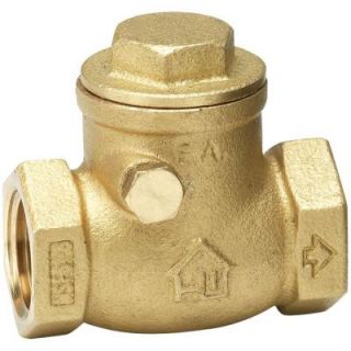 Homewerks Worldwide 1 1/4 in. Brass FPT x FPT Swing Check Valve 240 2 114 114