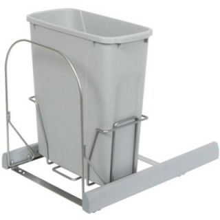 Knape & Vogt 18.81 in. x 14.75 in. x 23.13 in. In Cabinet Pull Out Bottom Mount Soft Close Trash Can BSC15 1 20PT