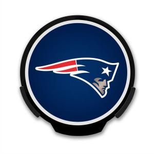Power Decal 4 in. NFL Team Automatic Activated LED Window Light New England Patriots Logo Sign 156702