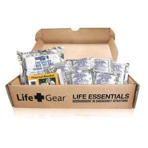 Life Essentials  Emergency Survival Kit   72 Hours of Food and Water and Thermal Blanket LG329