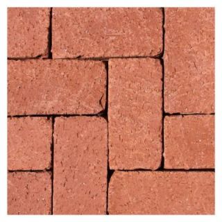 Mission Split 8 in. x 4 in. x 1.63 in. Tumbled Clay Red Paver 073600248