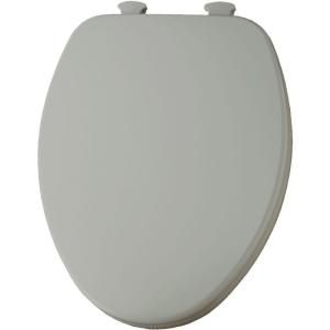 Church Lift Off Elongated Closed Front Toilet Seat in Ice Gray 585EC 062