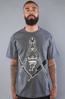 7th Letter The Keys To The City Tee in Charcoal