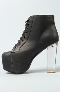 Jeffrey Campbell Boots Lace Ups Lucid Heel in Black