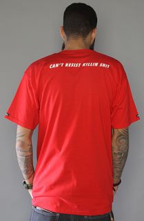 Crooks and Castles The Cant Resist Killin Shit Tee in Red