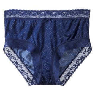 Gilligan & OMalley Womens Micro Lace Boxer Brief   Oxygen Blue S