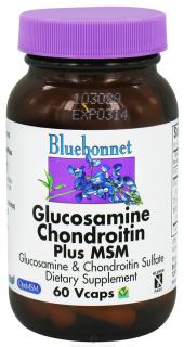 Bluebonnet Nutrition   Glucosamine Chondroitin Plus MSM   60 Vegetarian Capsules