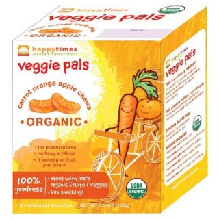 Happy Baby Happy Times Veggie Pals   Organic Carrot, Orange & Apple Chews (6