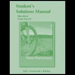 Finite Mathematics   Student Solutions Manual