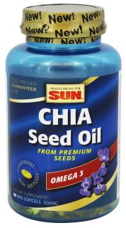 Health From The Sun   Chia Seed Oil   90 Softgels